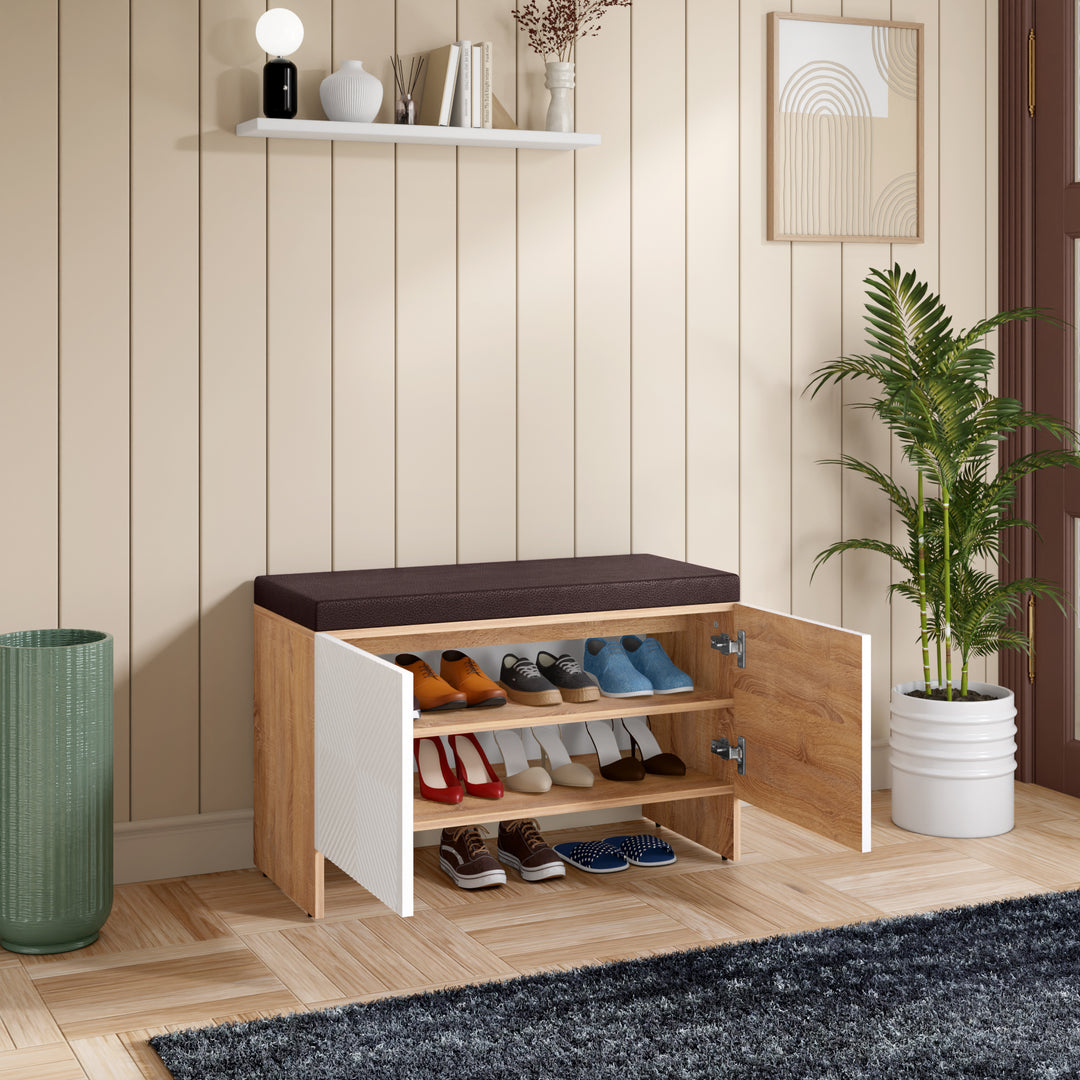 (12 Pair Seat Cabinet) White