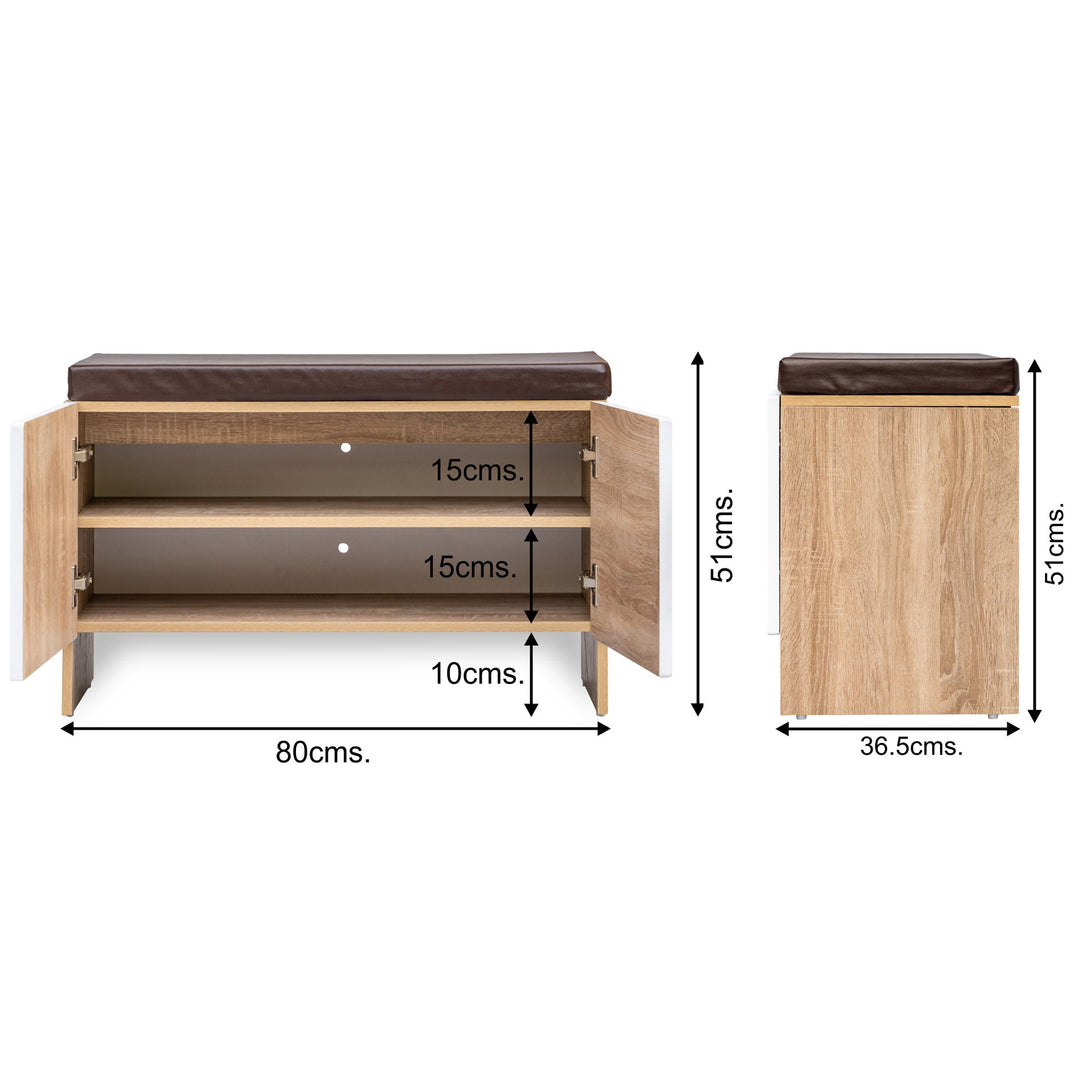 (12 Pair Seat Cabinet) White